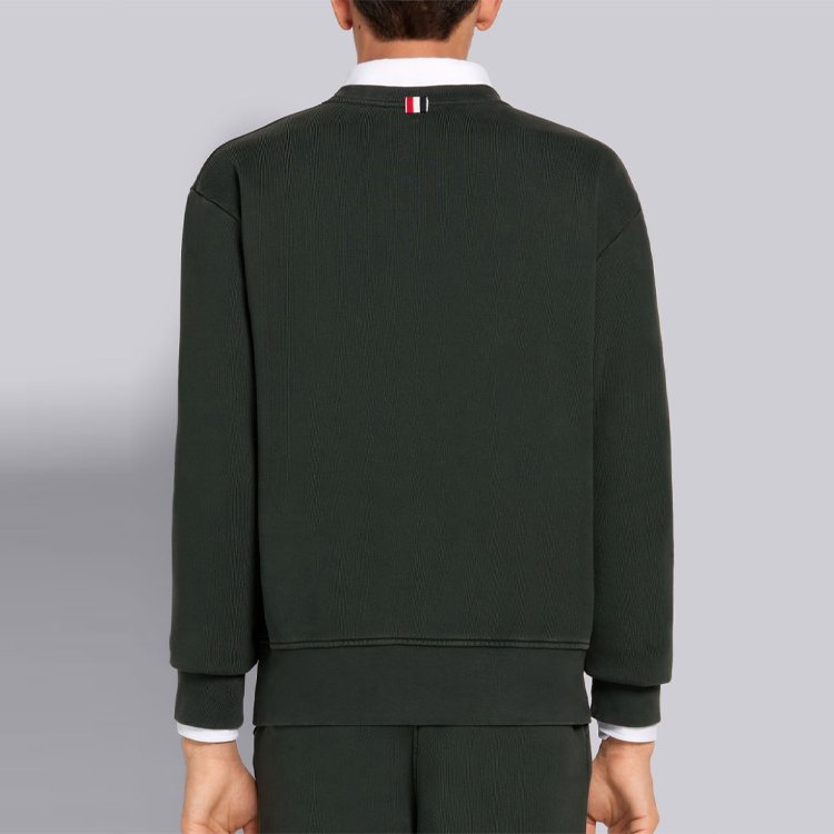 Purchase トムブラウン ルーズフィット クルーネック スウェットシャツ ダークグリーン (秋). MJT262B-03377-320