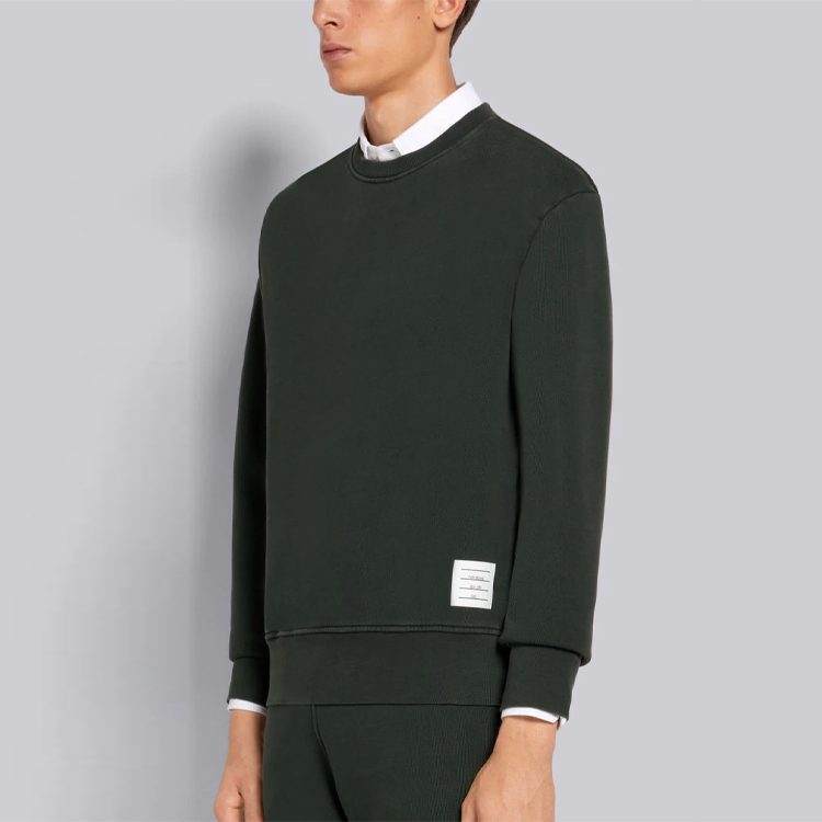Details for トムブラウン ルーズフィット クルーネック スウェットシャツ ダークグリーン (秋). MJT262B-03377-320