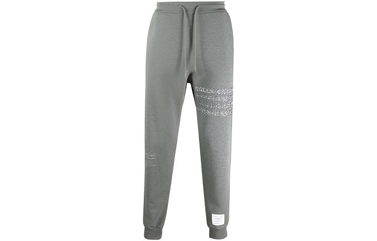 Thom Browne Loose Fit Mid-Rise Knitted Cropped Sweatpants MJQ120E-06931-035