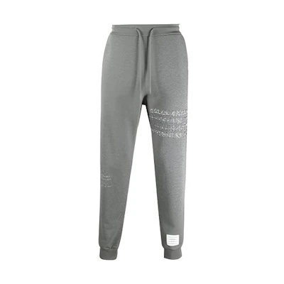 Thom Browne Loose Fit Mid-Rise Knitted Cropped Sweatpants MJQ120E-06931-035