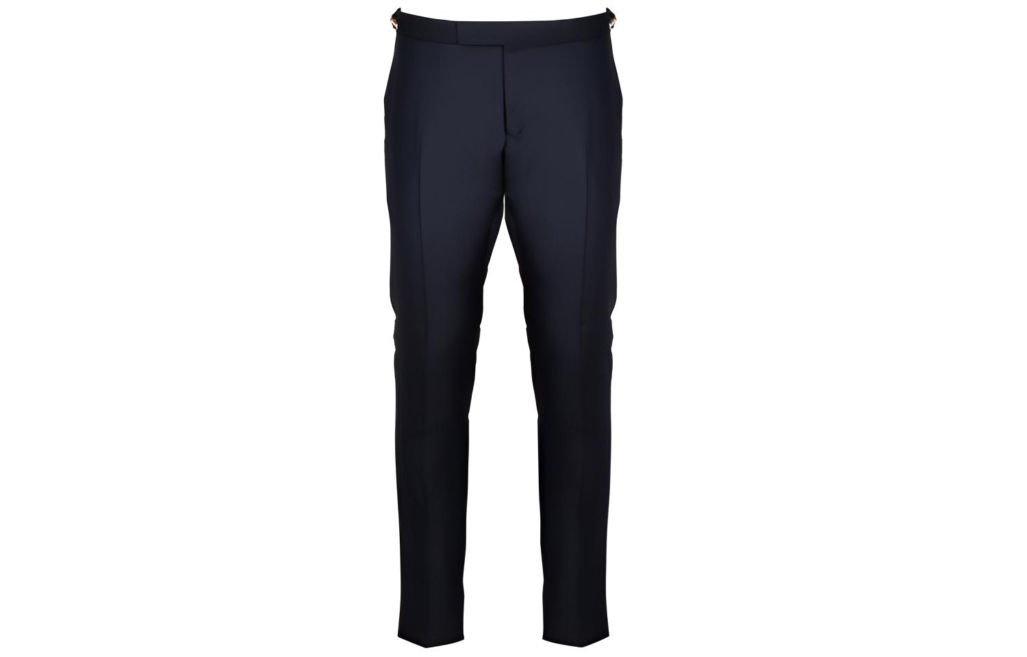 Thom Browne Low-Rise Wool Trousers Navy Blue MTC159A-00626-415