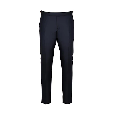Thom Browne Low-Rise Wool Trousers Navy Blue MTC159A-00626-415