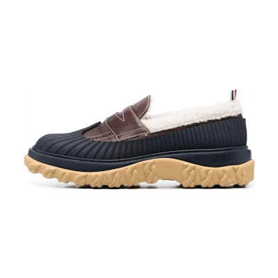 Thom Browne Low-Top 'Black Brown Leather'