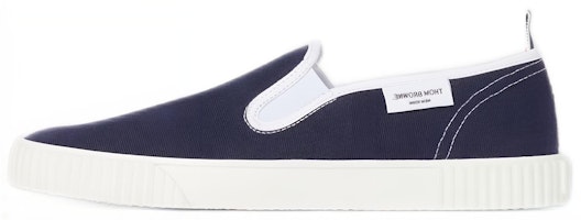 Thom Browne Low-Top Canvas Sneakers 'Dark Navy' MFL064A01588415 Thom Browne Low-Top Canvas Sneakers 'Dark Navy' MFL064A01588415