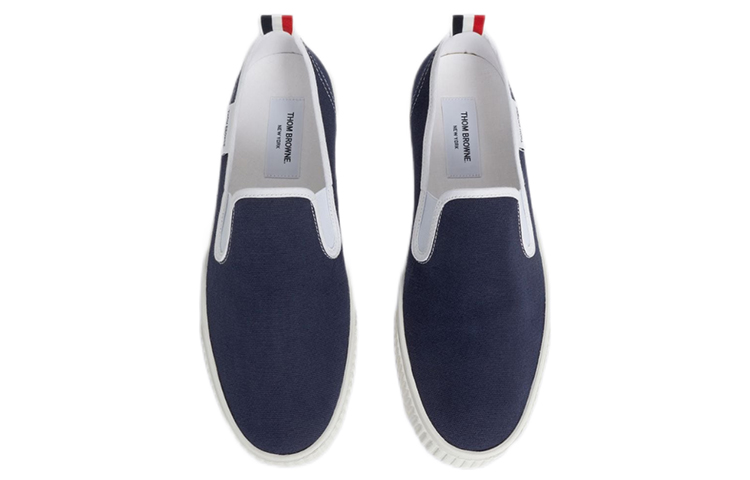 Lookbook THOM BROWNE TB 低幫運動帆布鞋 深藍