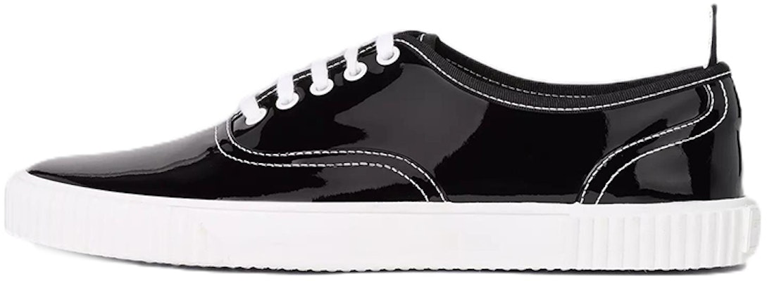 Thom Browne Low-Top Lace-Up 'Black Patent Leather' FFD063A00216001 Buy Thom Browne Low-Top Lace-Up 'Black Patent Leather' FFD063A00216001