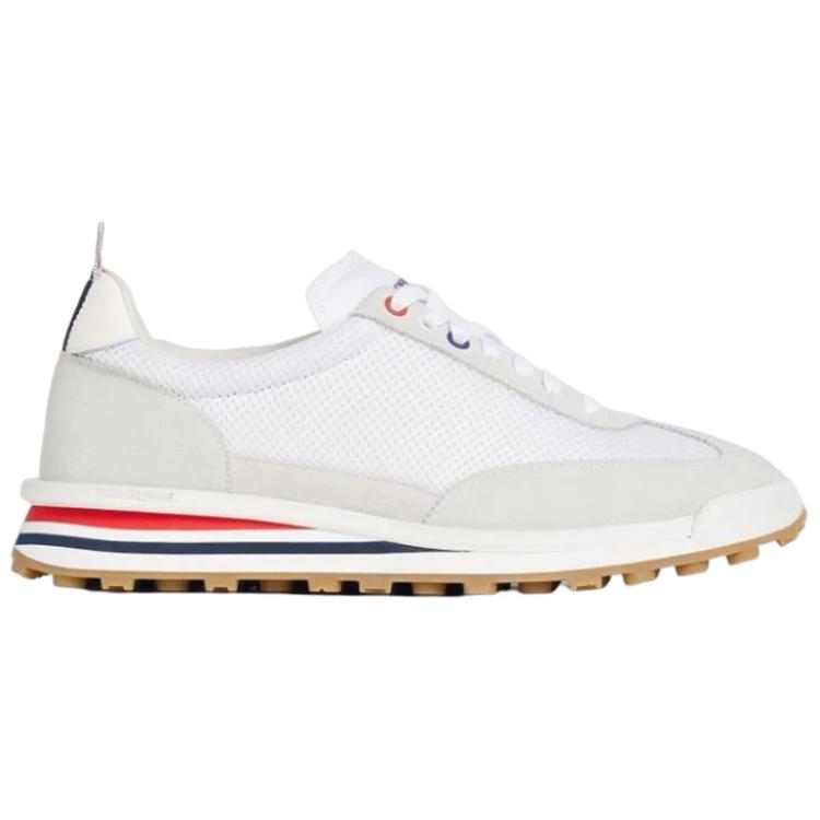 Order トムブラウン 白 ローカット レースアップ スニーカー MFD180A03050100