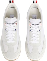 THOM BROWNE 時尚低幫繫帶休閒運動鞋 白色 Shop THOM BROWNE 時尚低幫繫帶休閒運動鞋 白色