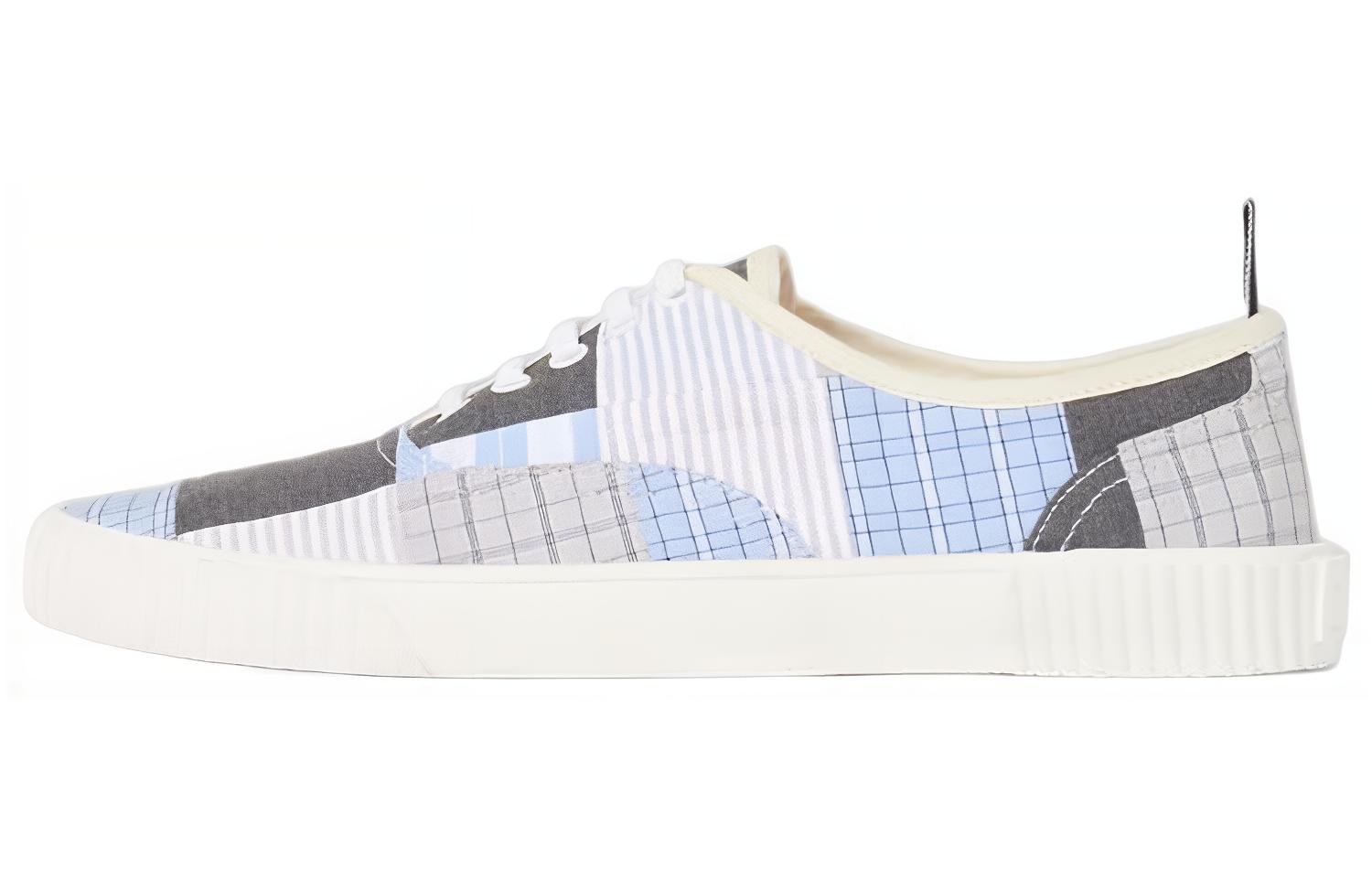 Thom Browne Low-Top Lace-Up Sneaker 'White Blue'