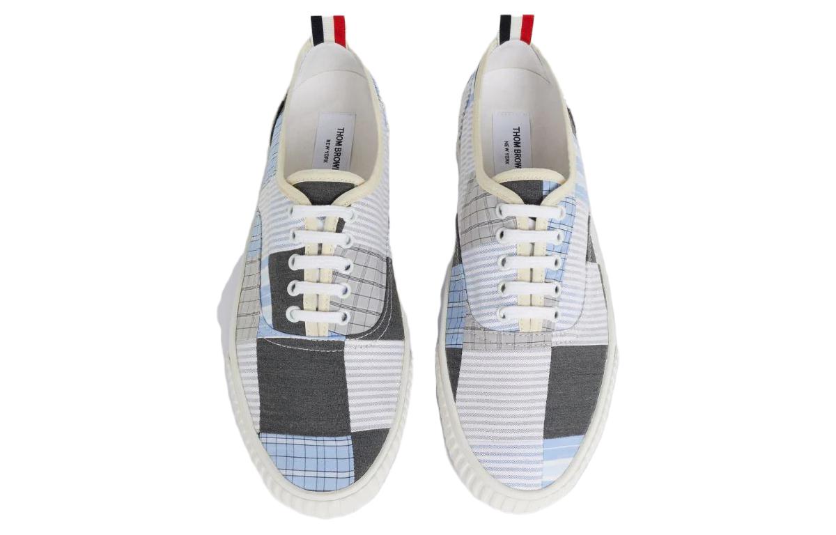 Thom Browne Low-Top Lace-Up Sneaker 'White Blue' 圖 4