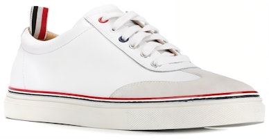 Thom Browne Kasut Low-Top 'Putih' MFD137A06107100 Order Thom Browne Kasut Low-Top 'Putih' MFD137A06107100
