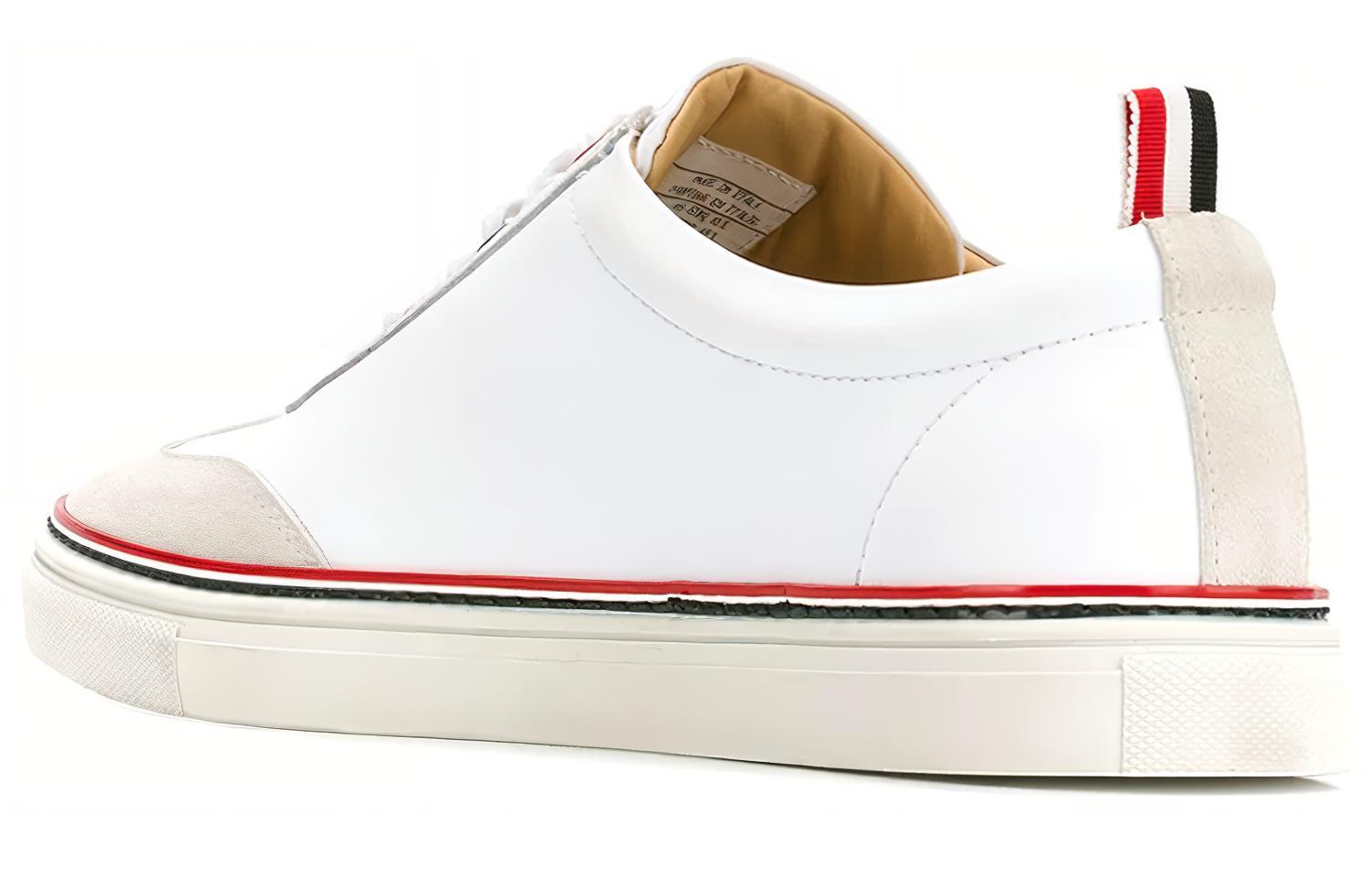 Lookbook トムブラウン ロートップスニーカー (ホワイト) MFD137A06107100