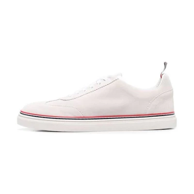 Thom Browne Low-Top Sneakers 'White Suede'