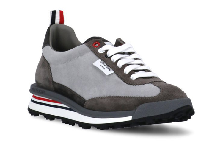 Thom Browne Low-Top Suede Sneaker 'Grey' 圖 3