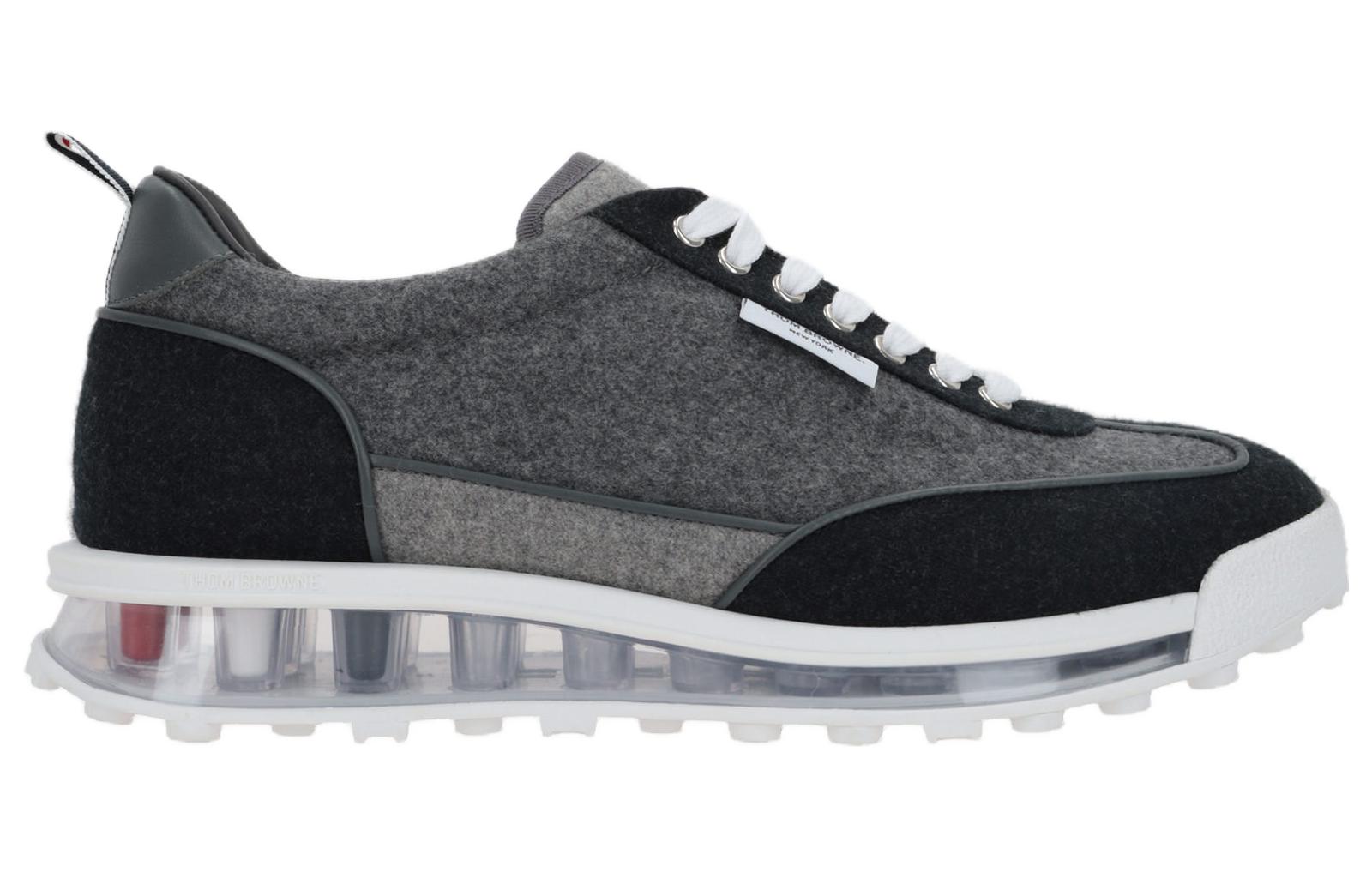 Order 톰브라운 블랙 그레이 로우탑 스니커즈 MFD261AF0057035