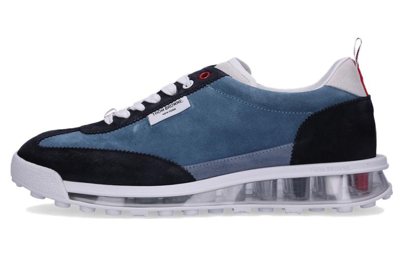 Thom Browne Low Top 'Blue Leather' MFD261AL0037413