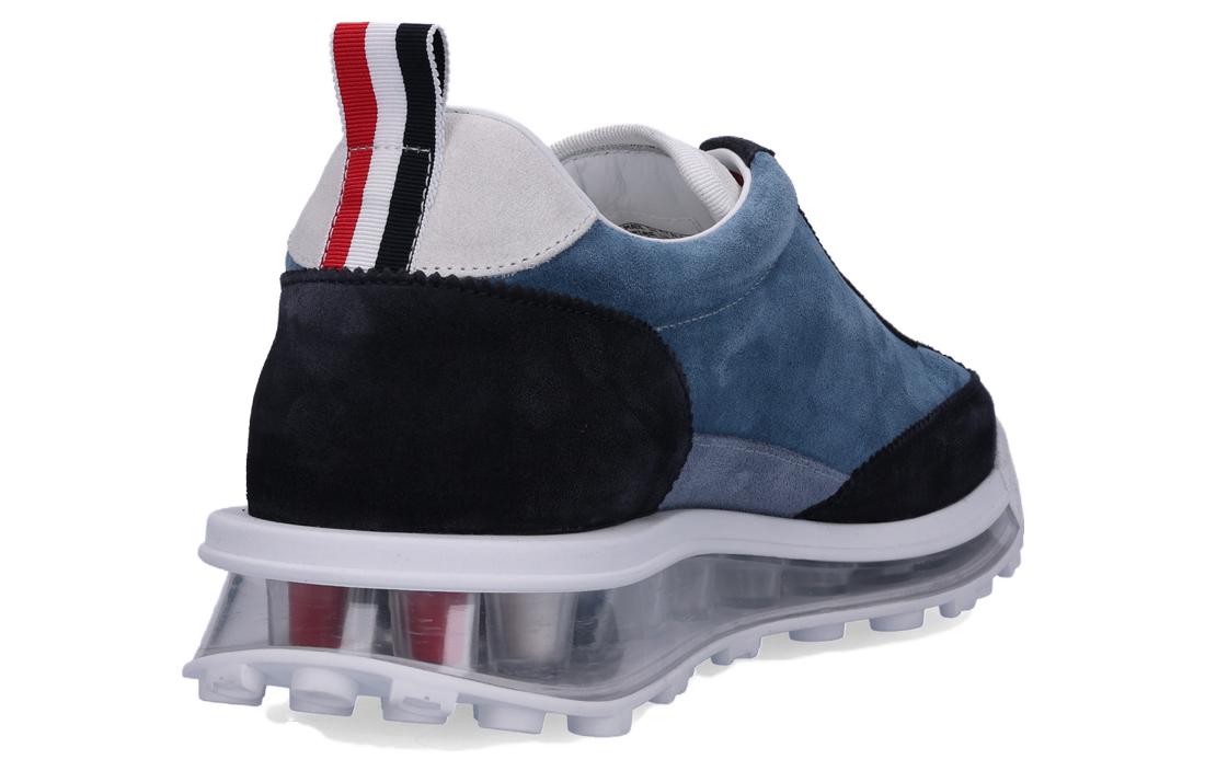 Purchase Thom Browne Zapatillas Bajas de Cuero Azul MFD261AL0037413