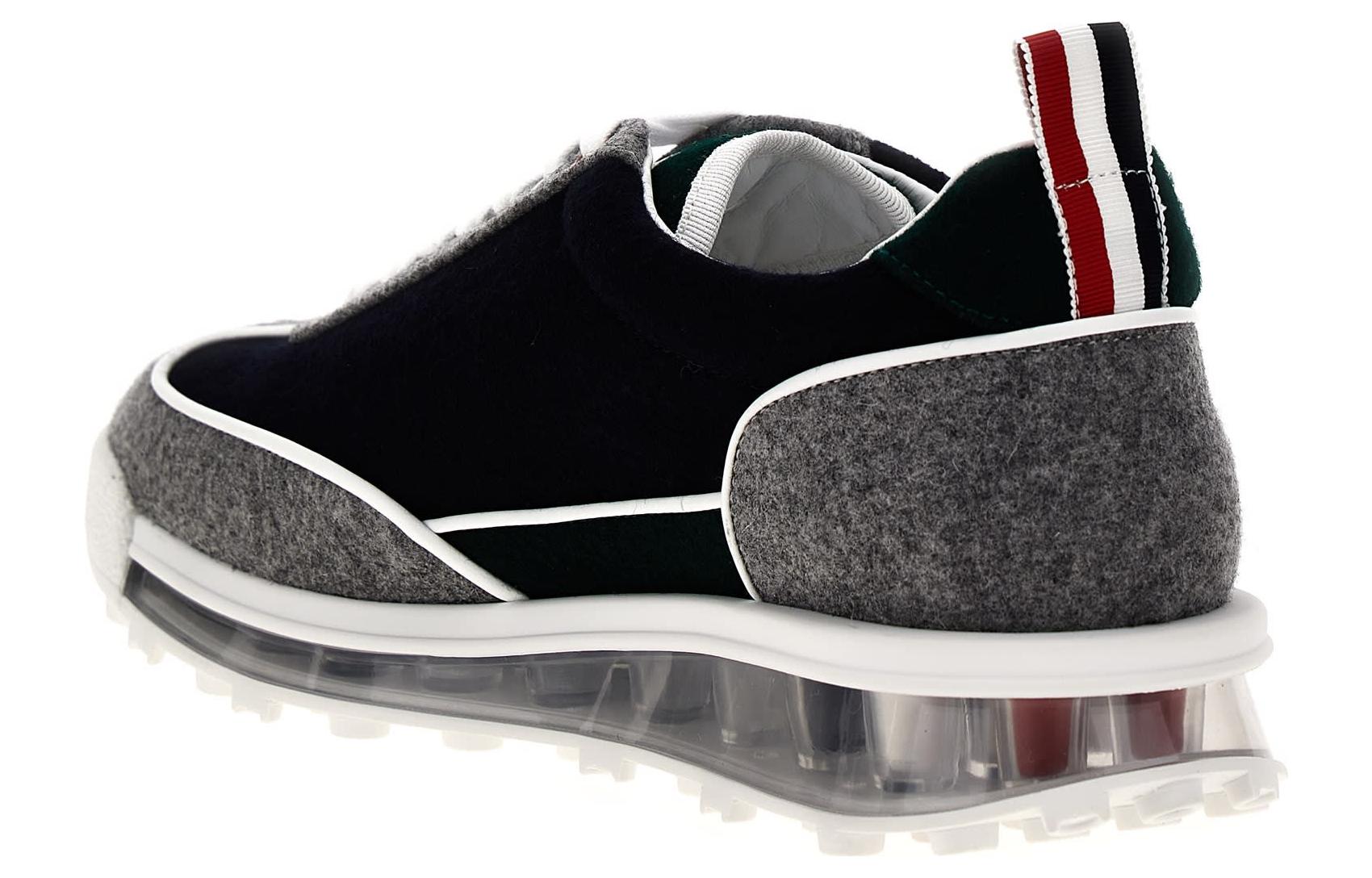 Order Thom Browne Low Top 'Grey Leather' MFD239B05507311