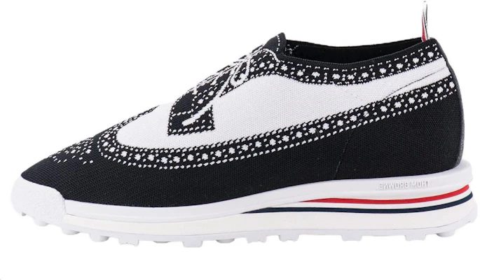 Thom Browne Low Top 'Keselesaan Ringkas Putih Hitam' MFD262AE0648980 Buy Thom Browne Low Top 'Keselesaan Ringkas Putih Hitam' MFD262AE0648980