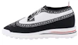 Buy Thom Browne Low Top 'Keselesaan Ringkas Putih Hitam' MFD262AE0648980