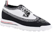 Order Thom Browne Low Top 'Keselesaan Ringkas Putih Hitam' MFD262AE0648980