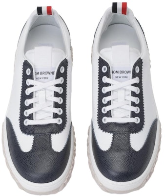 Thom Browne Low Top 'White Blue Colorblock' MFD254A05584979 Lookbook Thom Browne Low Top 'White Blue Colorblock' MFD254A05584979