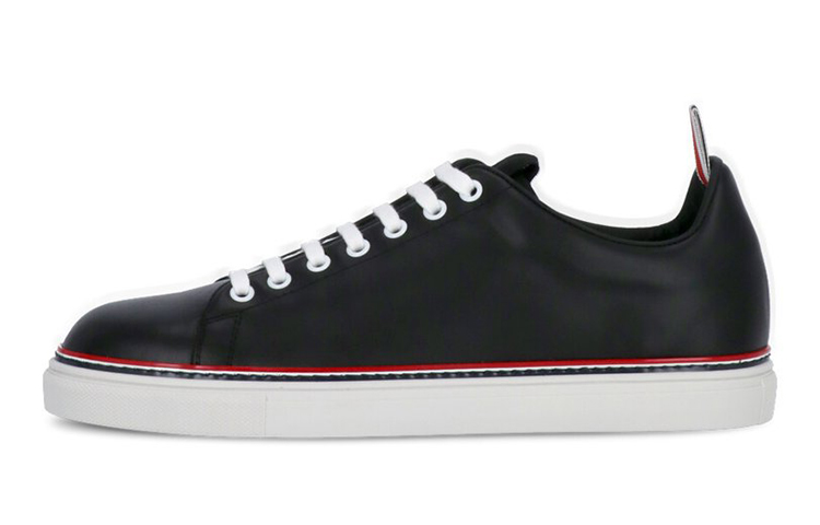 Thom Browne Low Top Leather Sneaker 'Black'