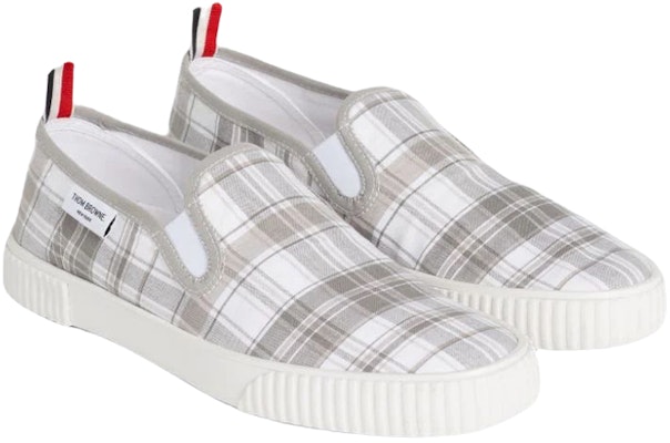 Thom Browne Kasut Low Top 'Kelabu Berjalur Kotak' MFL064A07848035 Order Thom Browne Kasut Low Top 'Kelabu Berjalur Kotak' MFL064A07848035