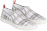 Order Thom Browne Sepatu Sneaker Rendah 'Abu-abu Bergaris Kotak-kotak' MFL064A07848035
