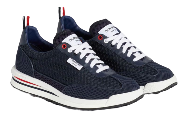Order THOM BROWNE 低筒繫帶運動鞋 海軍藍