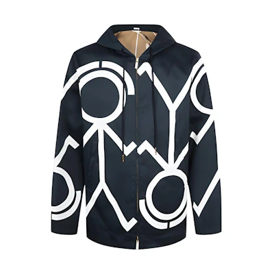 Thom Browne Matchstick Graphic Design Hooded Jacket for Men MOT062E-10071-4151