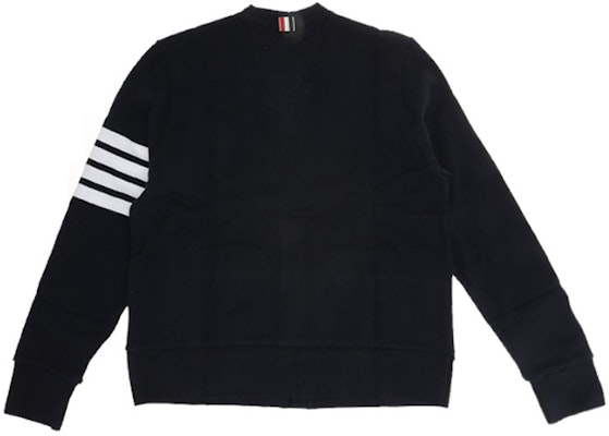 Thom Browne Mens Cotton Navy V-Neck Sweater, Classic 4-Stripes Ivy Style MJT167A-00535-415 Lookbook Thom Browne Mens Cotton Navy V-Neck Sweater, Classic 4-Stripes Ivy Style MJT167A-00535-415