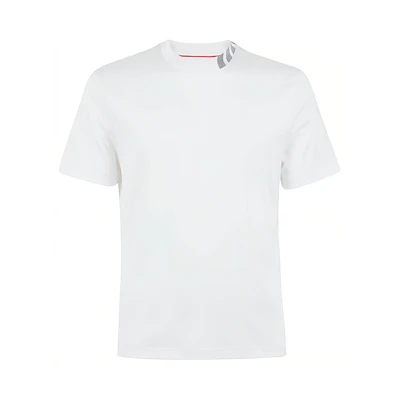 Thom Browne Mens Grey Collar White Short Sleeve T-Shirt MJS127A-06928-100