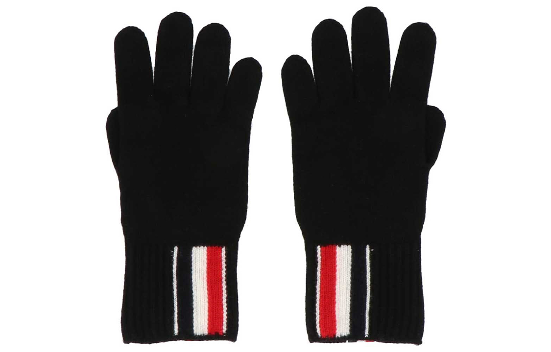 THOM BROWNE Minimalist Fashion Gloves Black MKG011BY1018001