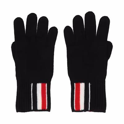 THOM BROWNE Minimalist Fashion Gloves Black MKG011BY1018001