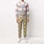 Purchase Thom Browne Kardigan Sweater Mohair Tweed Stripe Abu-Abu Pink MKC289B-00278-998