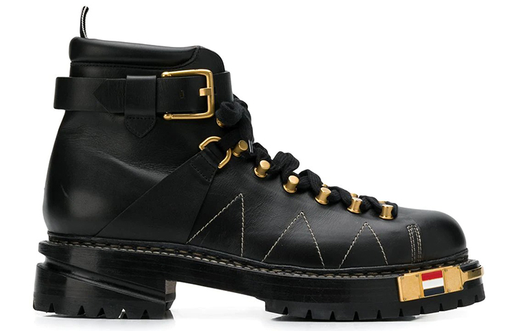 Order 톰브라운 블랙 카프스킨 마운틴 부츠 MFB150A00003001