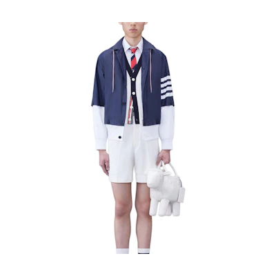 Thom Browne Multicolor Single-Breasted Long Sleeve Jacket - Blue MJO212C-07538-415