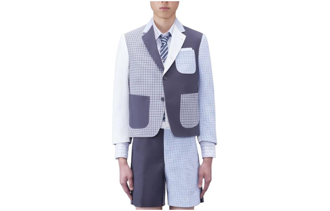 Thom Browne Multicolor Single-Breasted Long Sleeve Jacket for Men MJC196F-F0499-035