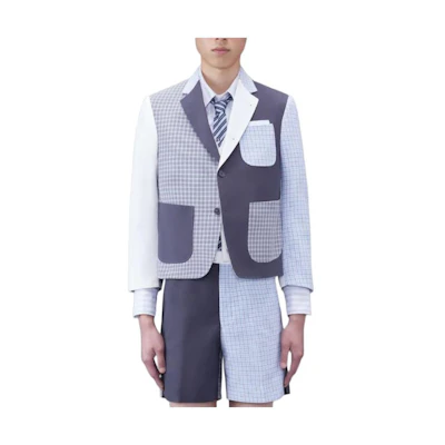 Thom Browne Multicolor Single-Breasted Long Sleeve Jacket for Men MJC196F-F0499-035