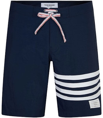 THOM BROWNE Pantalones Cortos Impermeables Azul Marino 4-Bar Verano Casual MTU223A-05415-415 Order THOM BROWNE Pantalones Cortos Impermeables Azul Marino 4-Bar Verano Casual MTU223A-05415-415