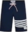 Order THOM BROWNE Pantalones Cortos Impermeables Azul Marino 4-Bar Verano Casual MTU223A-05415-415