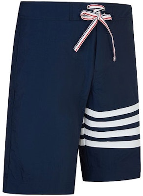 THOM BROWNE Pantalones Cortos Impermeables Azul Marino 4-Bar Verano Casual MTU223A-05415-415 Shop THOM BROWNE Pantalones Cortos Impermeables Azul Marino 4-Bar Verano Casual MTU223A-05415-415