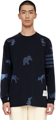 톰브라운 네이비 스트라이프 크루넥 긴팔 티셔츠 MJS129A-06925-415 Cheap 톰브라운 네이비 스트라이프 크루넥 긴팔 티셔츠 MJS129A-06925-415