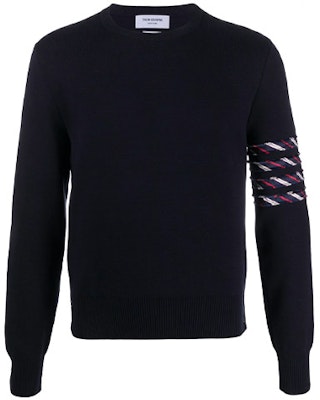 톰 브라운 네이비 블루 크루넥 긴소매 니트 스웨터 풀오버 MKA352A-Y3007-415 Order 톰 브라운 네이비 블루 크루넥 긴소매 니트 스웨터 풀오버 MKA352A-Y3007-415