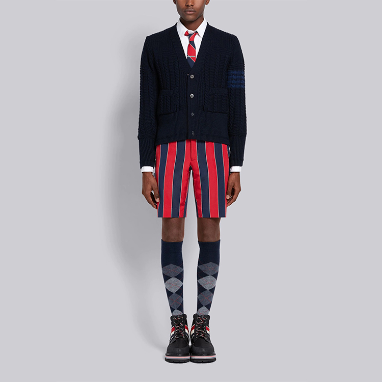 Purchase 汤姆布朗 深蓝色V领羊毛针织衫 MKC286A-00014-415