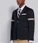 Sizing Blazer Transpirable Azul Marino Thom Browne con Rayas - Colección de Otoño MJU527A-03788-415