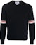 Buy Thom Browne Navy Classic Stripe Cotton Knit Pullover Sweater Lelaki MKA326A-Y3001-415