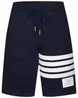 Order THOM BROWNE Navy Classic Striped Celana Pendek Kasual Unisex Koleksi. MJQ012H-00535-461