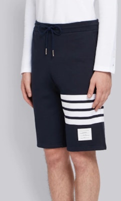 汤姆·布朗 海军蓝经典条纹休闲短裤 男女同款系列 MJQ012H-00535-461 Purchase 汤姆·布朗 海军蓝经典条纹休闲短裤 男女同款系列 MJQ012H-00535-461